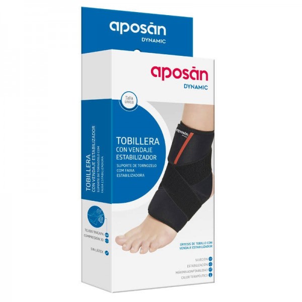aposan dynamic tobillera con vendaje estabilizador talla unica 1 ud
