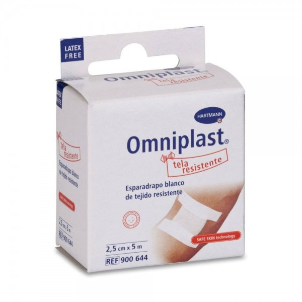 esparadrapo omniplast tela blanco 5m x 25cm