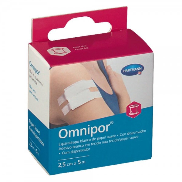 omnipor esparadrapo de papel 5 m x 25 cm hartmann