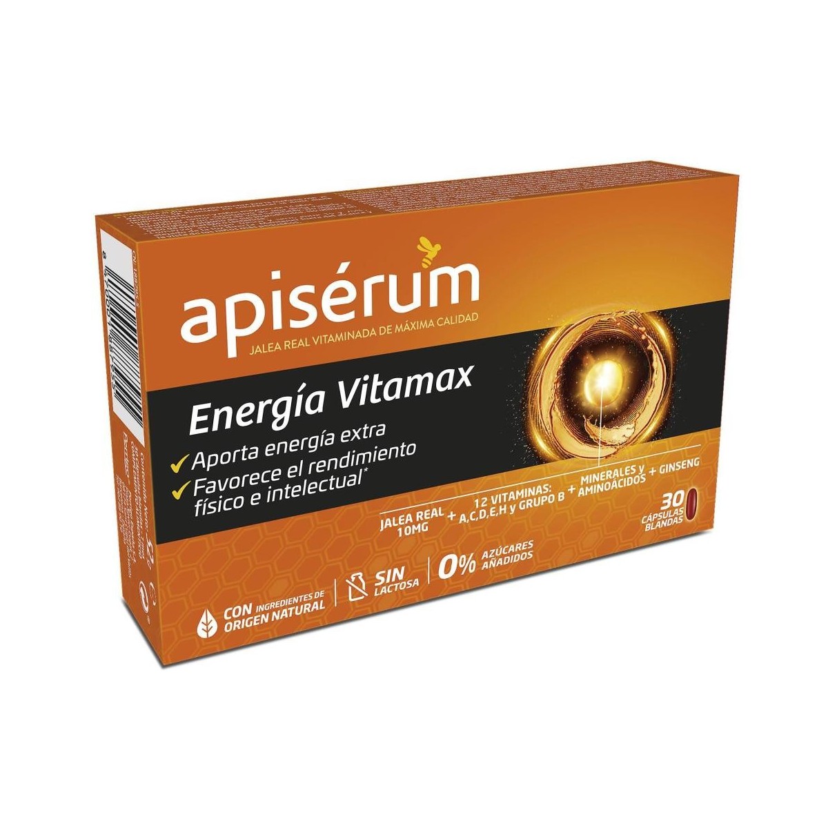 apiserum energia vitamax 30 capsulas