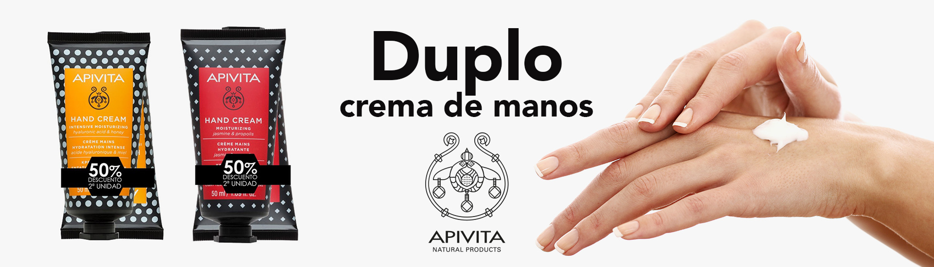 Duplos de crema de manos Apivita